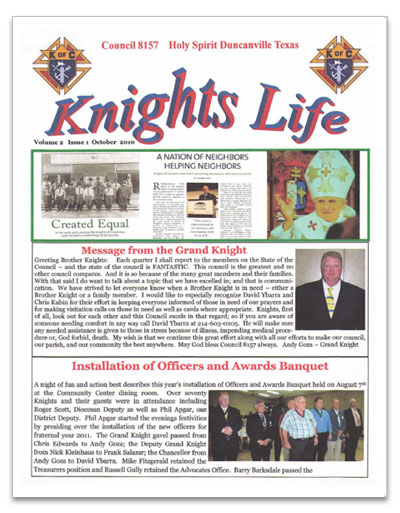 Newsletter 3 Qtr 2010