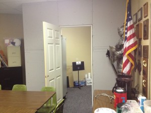 A new closet has been added in room 221