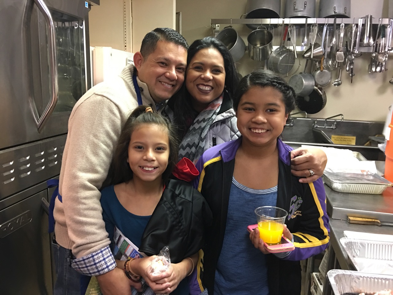 Elvis and Thelma Fajardo and daughters