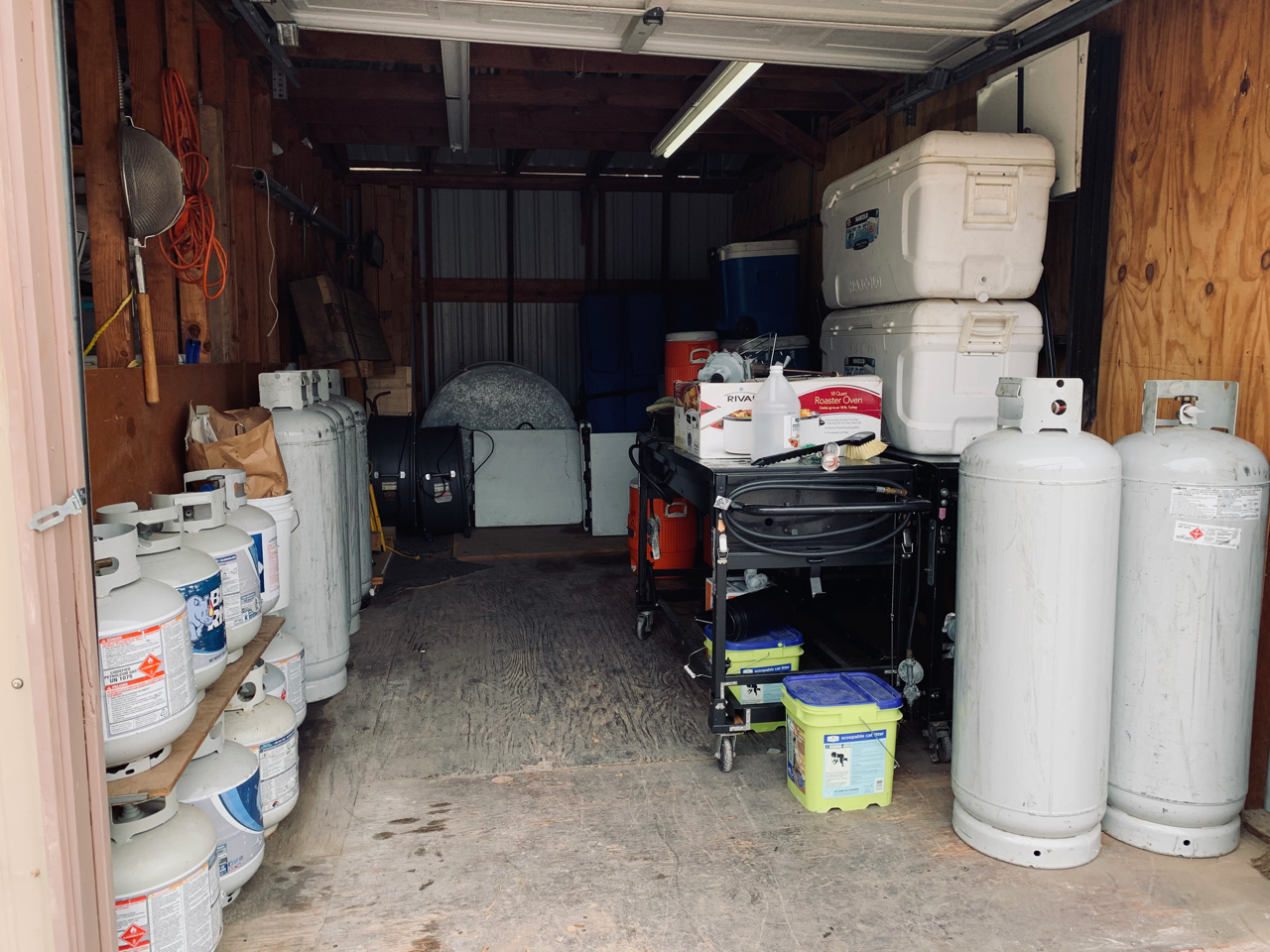 Knight Hands - storage shed